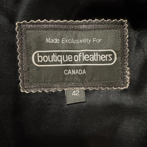 Vintage Distressed 100% Genuine Leather Oversized Jacket - Picture 3 of 4